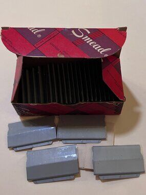 Vintage Smead Flex-A-Vision File Tabs and Cardboard Inserts in Original Box